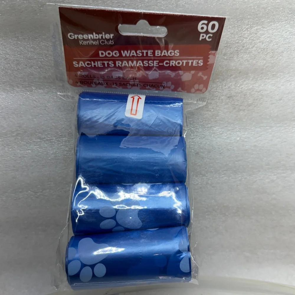 Greenbrier Blue Dog Waste Bags - 60 Pack